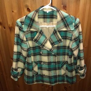 Sundance Plaid Jacket Size 8